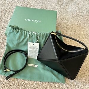 NEW mlouye Mini Flex Bag in Carbon / Black